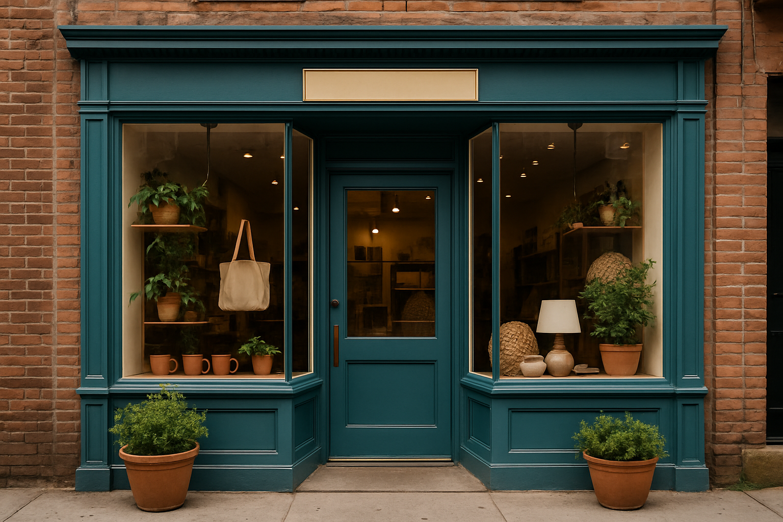 Small business storefront